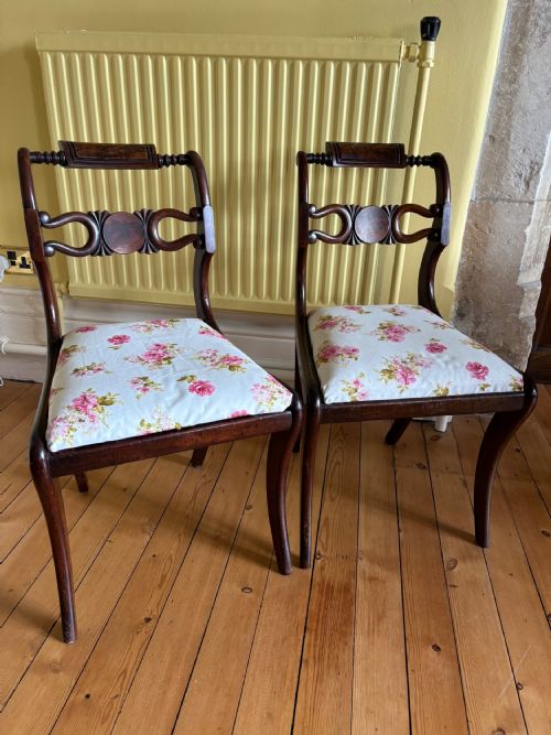 A Pair of Regency Side Chairs