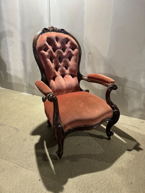 A Victorian Gentleman’s Mahogany Armchair