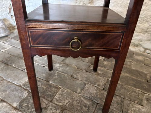 A GEORGIAN INLAID MAHOGANY WASH STAND - ADDITIONAL PHOTO 1