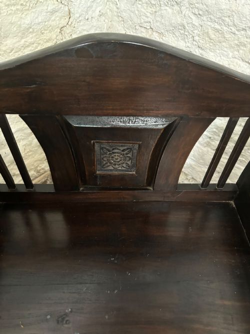 19THC BURMESE HARDWOOD THRONE CHAIR - ADDITIONAL PHOTO 5