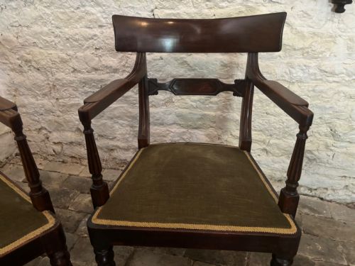PAIR OF REGENCY MAHOGANY ELBOW CHAIRS - ADDITIONAL PHOTO 2