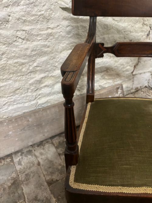 PAIR OF REGENCY MAHOGANY ELBOW CHAIRS - ADDITIONAL PHOTO 3