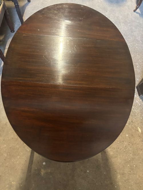 A GEORGIAN STYLE MAHOGANY DROP LEAF TABLE C 1920 - ADDITIONAL PHOTO 3