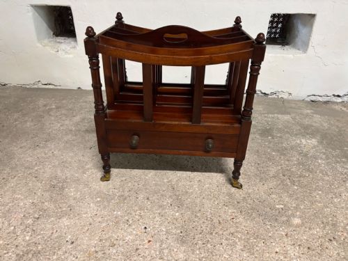 A VICTORIAN MAHOGANY CANTERBURY - ADDITIONAL PHOTO 2