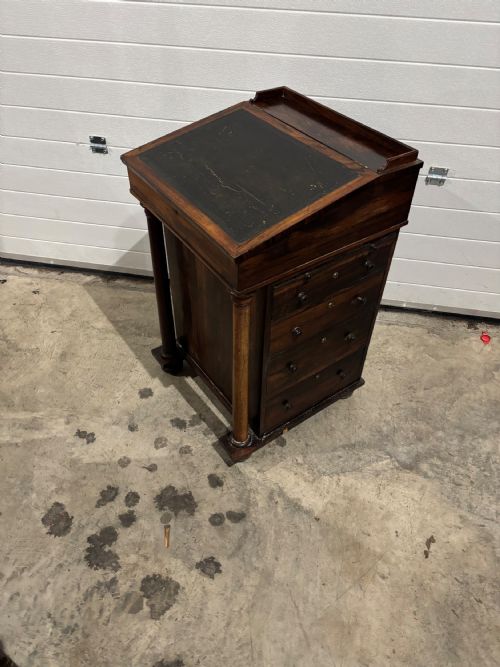 A WILLIAM IV ROSEWOOD DAVENPORT - ADDITIONAL PHOTO 1