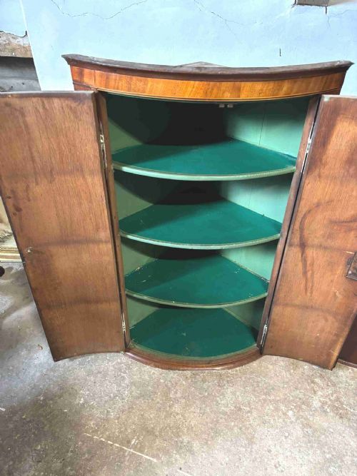 TWO GEORGE LLL HANGING CORNER CUPBOARDS - ADDITIONAL PHOTO 2