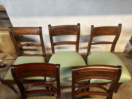 A GROUP OF SIX REGENCY DINING CHAITS - ADDITIONAL PHOTO 5