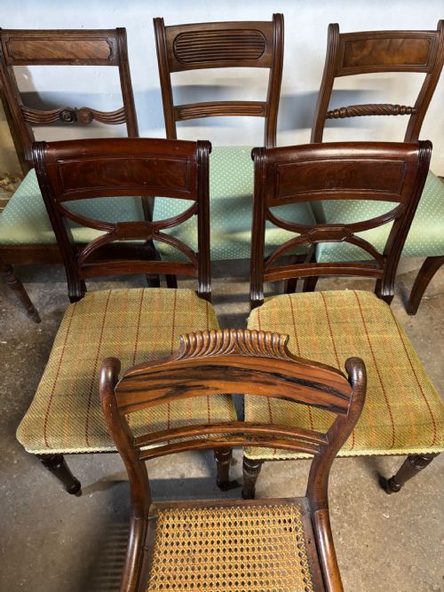 A GROUP OF SIX REGENCY DINING CHAITS - ADDITIONAL PHOTO 1
