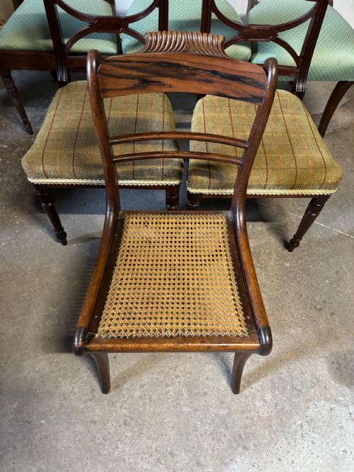 A GROUP OF SIX REGENCY DINING CHAITS - ADDITIONAL PHOTO 2