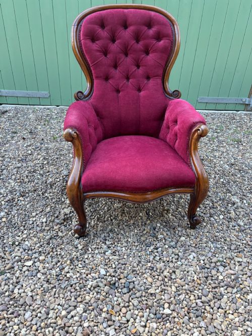 A Victorian Mahogany Gentleman’s Armchair