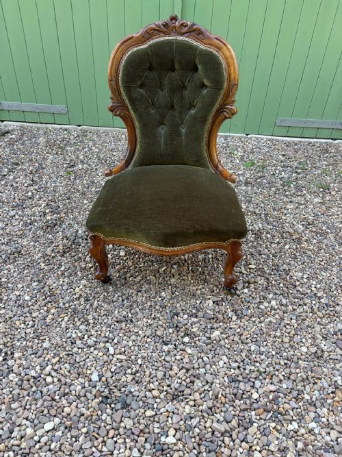 A Victorian Mahogany Bedroom/nursing Chair