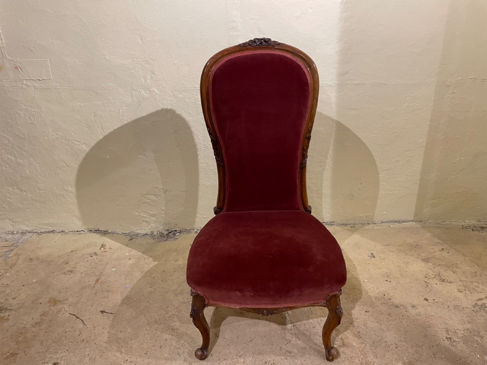Victorian Mahogany Nursing Chair