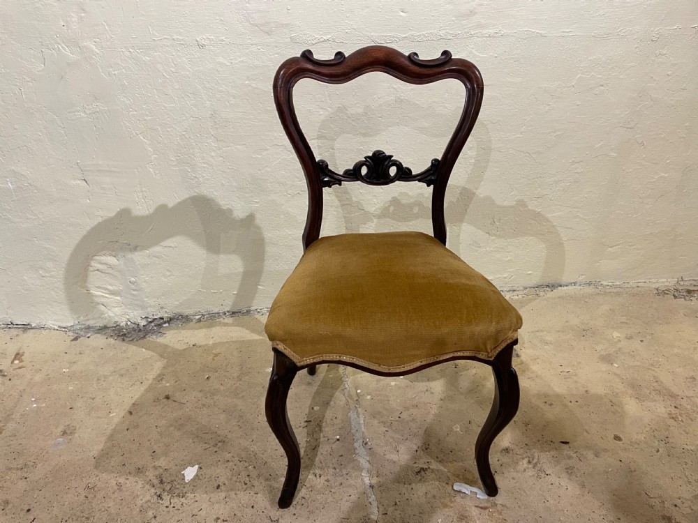 Victorian Rosewood Balloon Back Dining Chairs View III