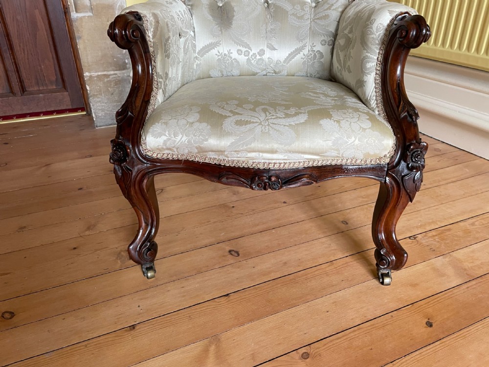 Victorian Mahogany Armchair View III