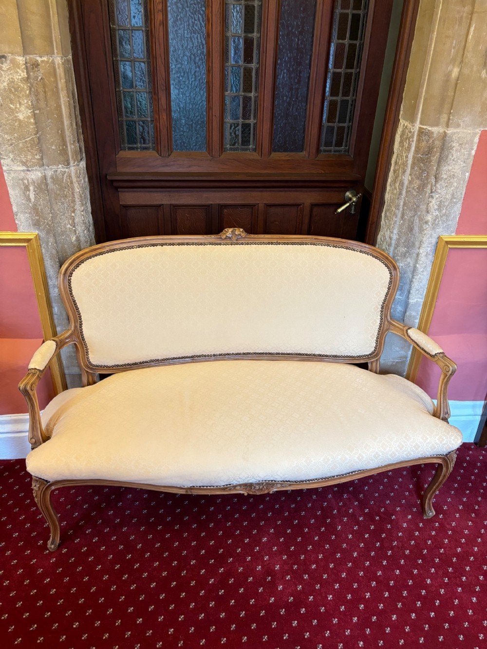 French Walnut Sofa