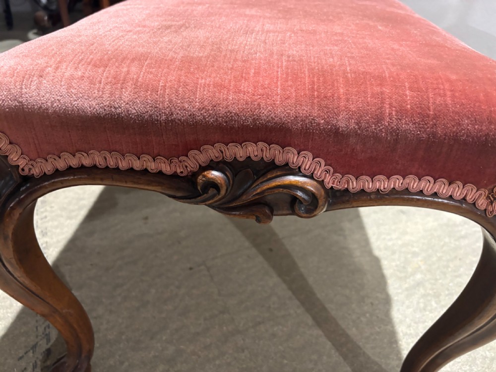 Victorian Walnut Stool View IV