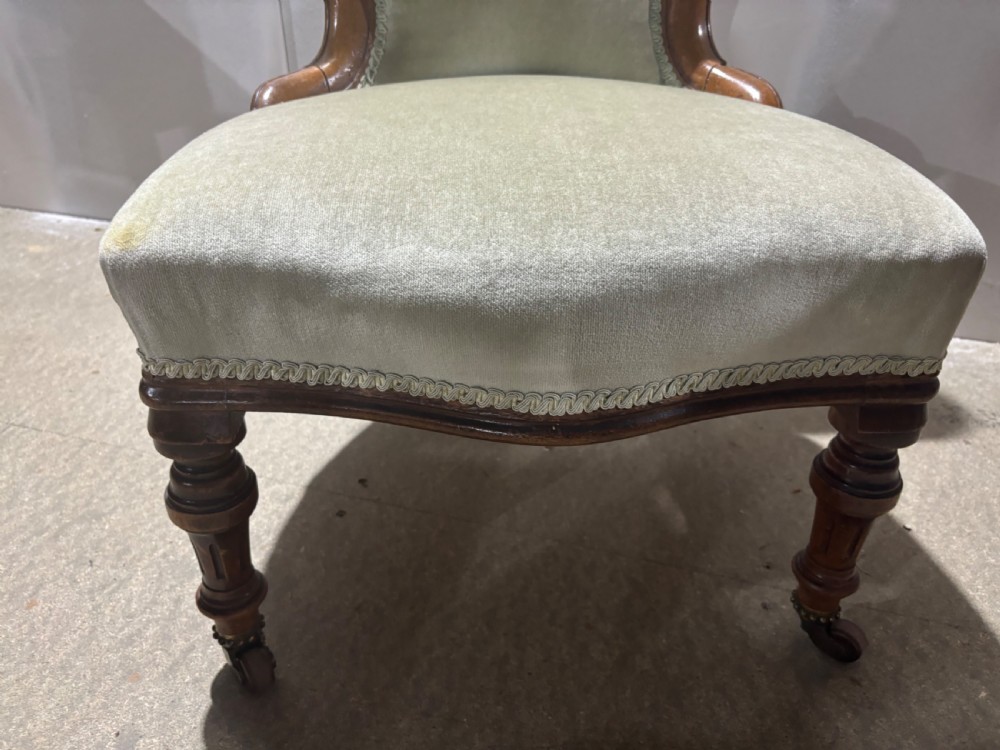 A Victorian mahogany ladies chair View IV