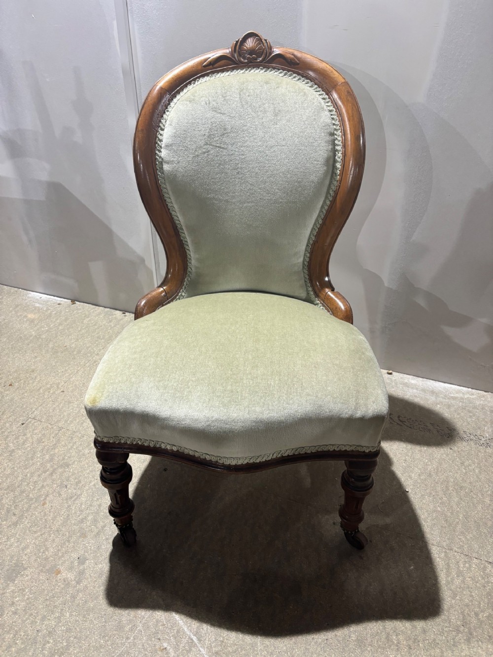 A Victorian mahogany ladies chair
