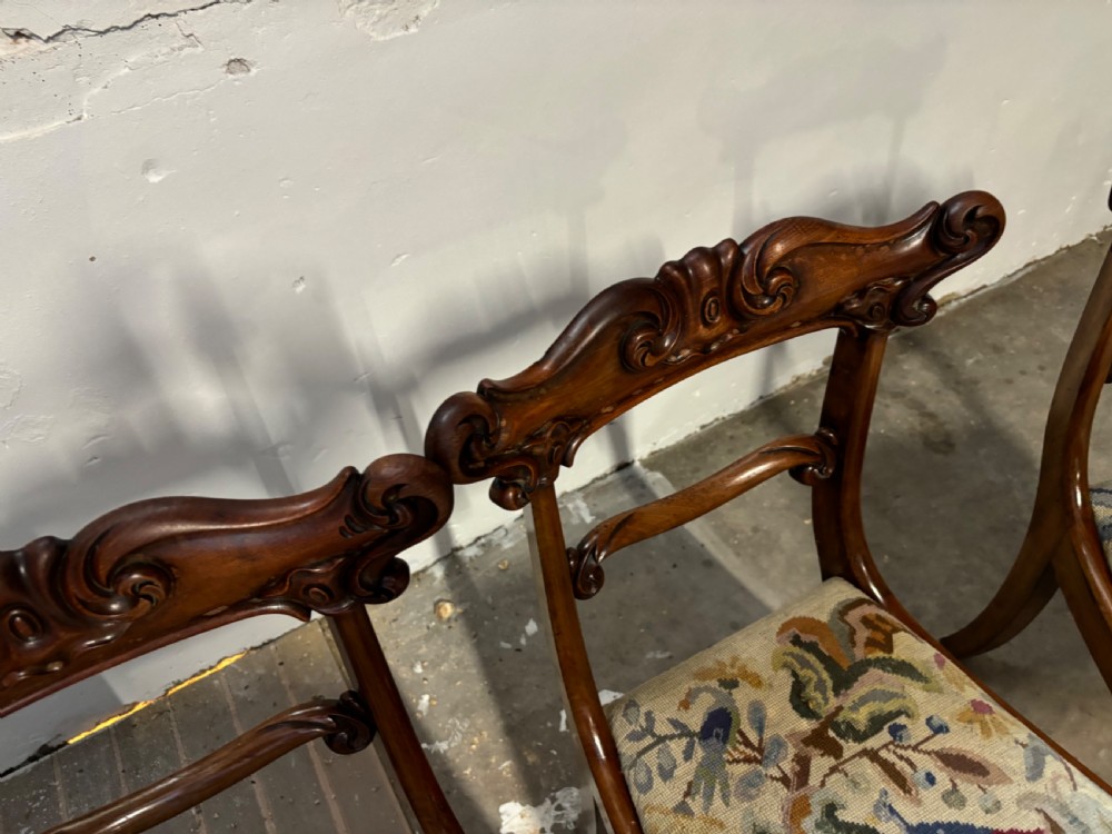 A set of four William1V rosewood dining chairs View III