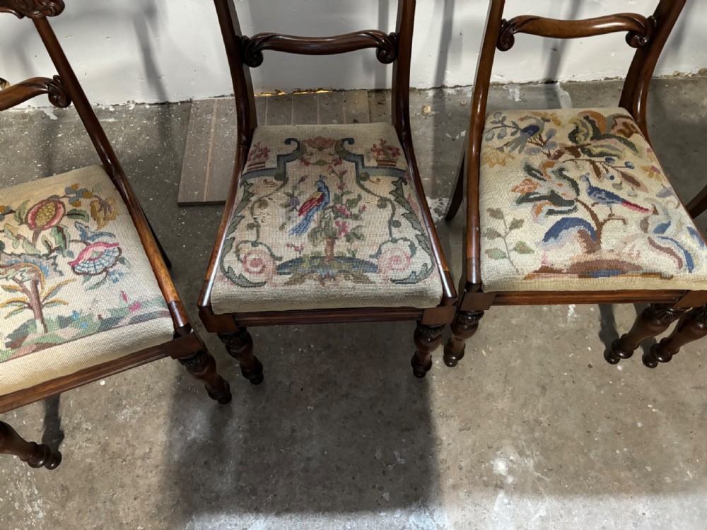 A set of four William1V rosewood dining chairs View V