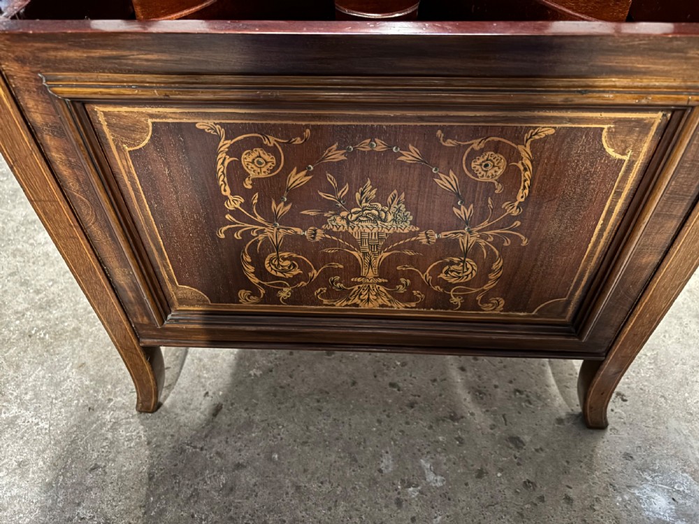 An Edwardian inlaid Piano Stool View V