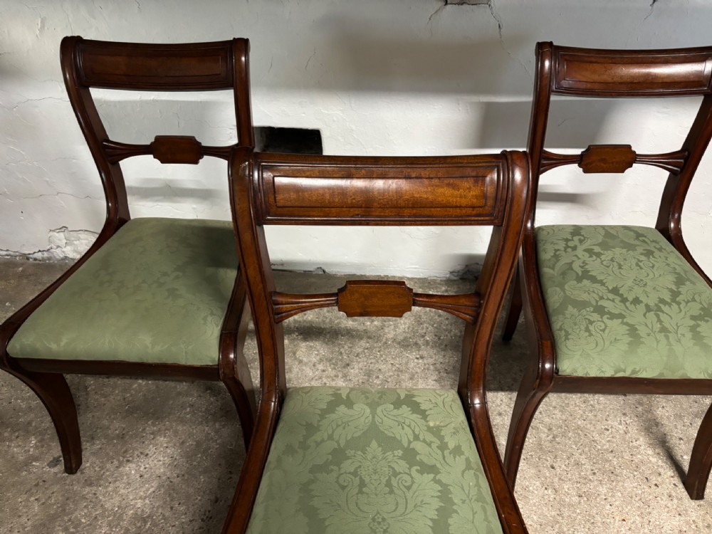 Set of Three Regency Mahogany Chairs View II