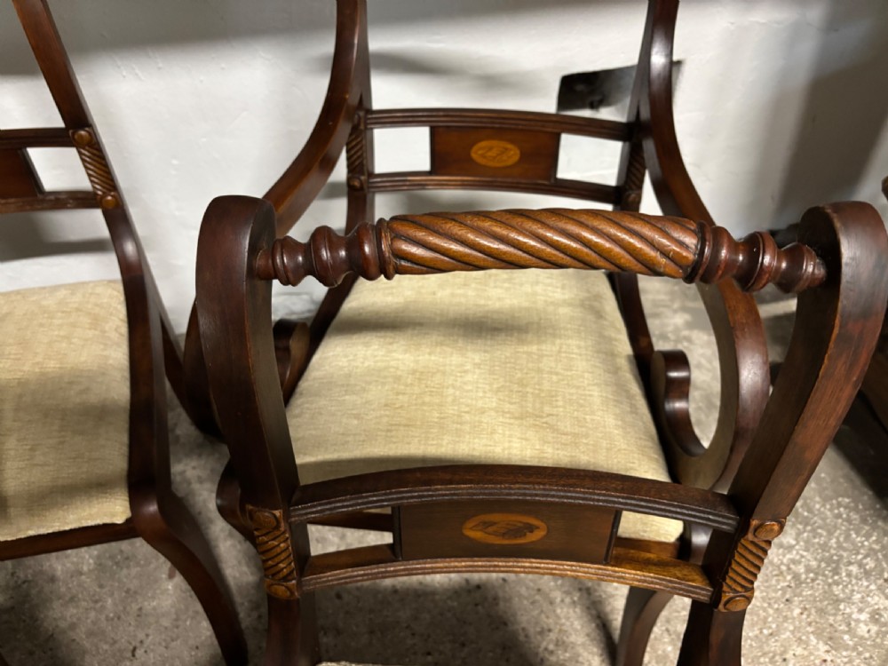 Set of Six Regency Mahogany Dining Chairs View III