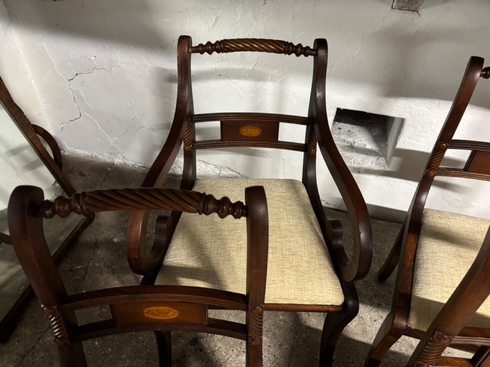Set of Six Regency Mahogany Dining Chairs View V