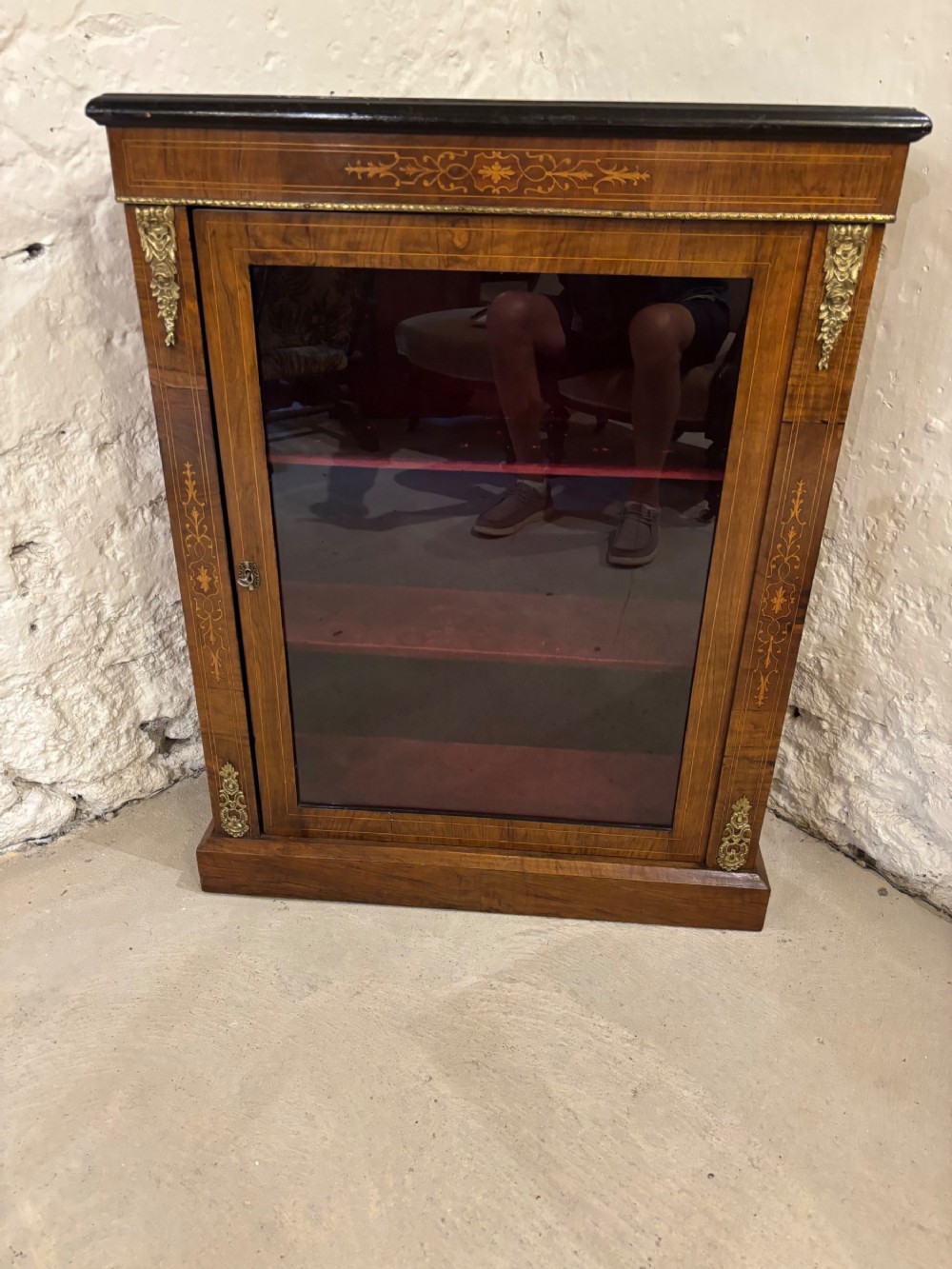Victorian Walnut and inlaid Pier Cabinet