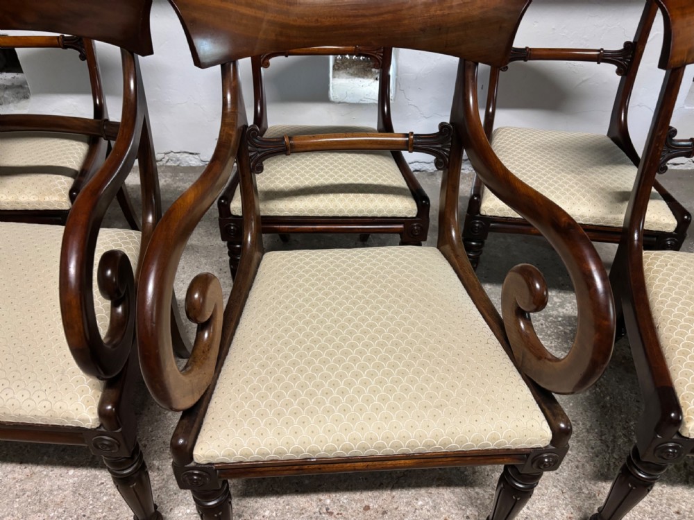A set of Eight Regency Mahogany Dining Chairs View III