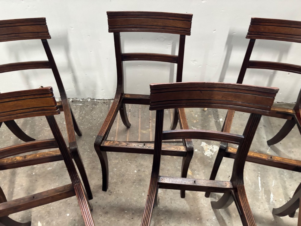 A set of Six Regency Mahogany Dining Chairs View IV