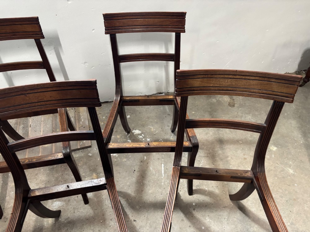 A set of Six Regency Mahogany Dining Chairs View V