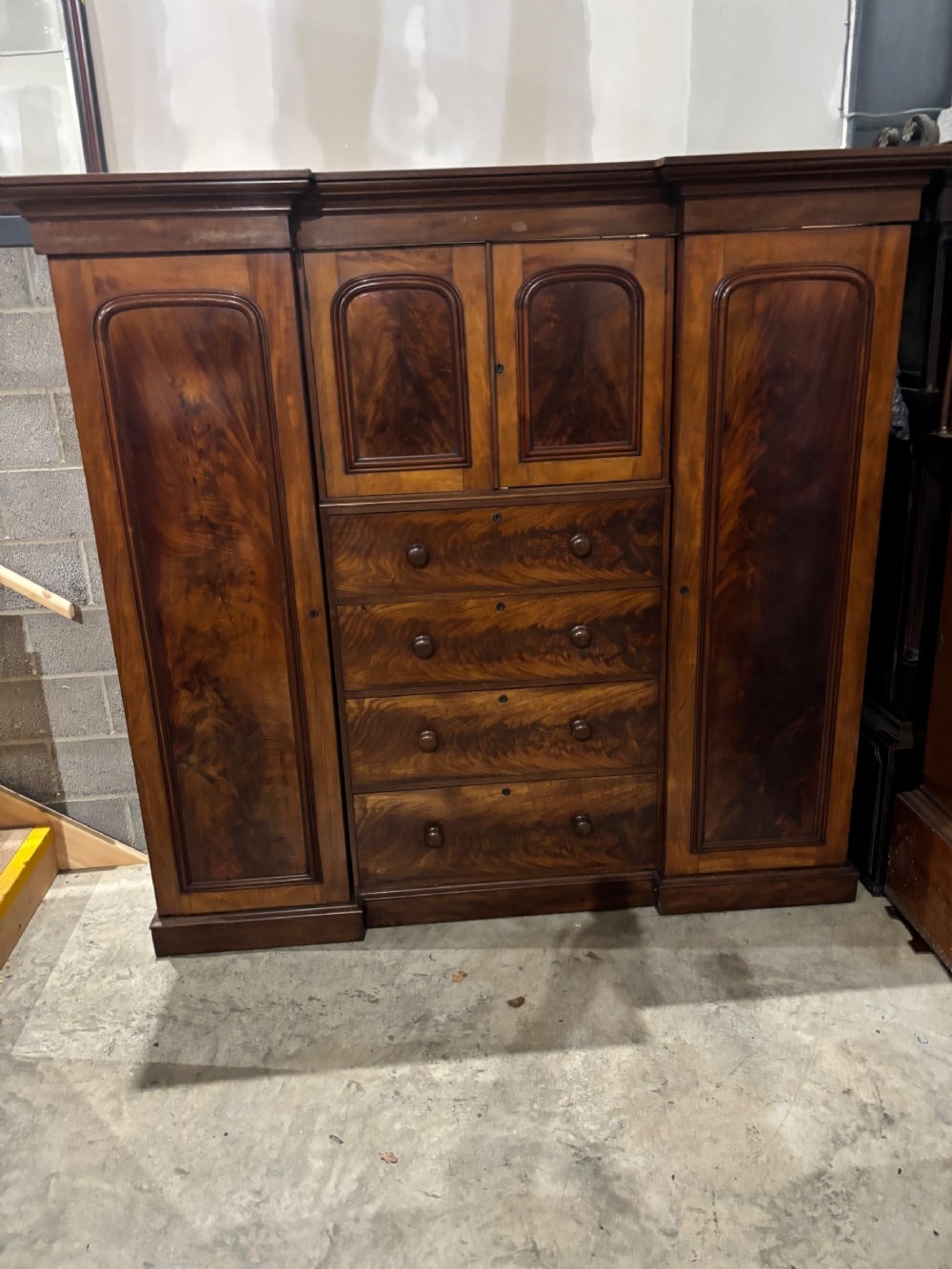 A Victorian Compactum Mahogany Wardrobe
