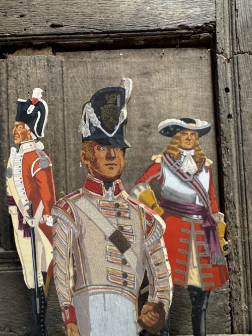fig 4. A group of wooden painted soldiers from The Buffs by Lt E.V Howell c. 1929