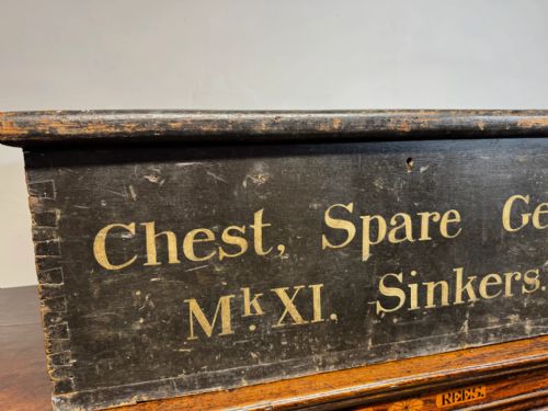 A 19TH CENTURY MARITIME PAINTED PINE CHEST - ADDITIONAL PHOTO 2