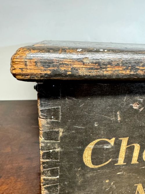 A 19TH CENTURY MARITIME PAINTED PINE CHEST - ADDITIONAL PHOTO 3