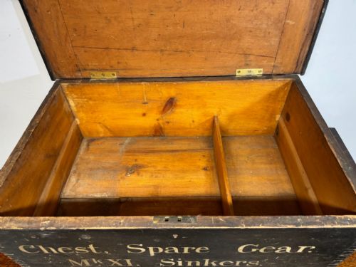 A 19TH CENTURY MARITIME PAINTED PINE CHEST - ADDITIONAL PHOTO 6