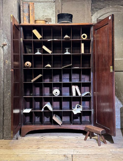 A SLENDER REGENCY MAHOGANY ESTATE CABINET BY REPUTE FROM A CAMBRIDGE UNIVERSITY COLLEGE View IV