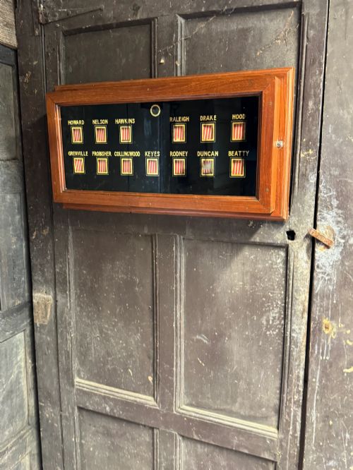 fig 1. ORIGINAL 1930S DOLPHIN SQUARE INDICATOR BOARD, LONDON – ESPIONAGE & POLITICAL HISTORY INTEREST