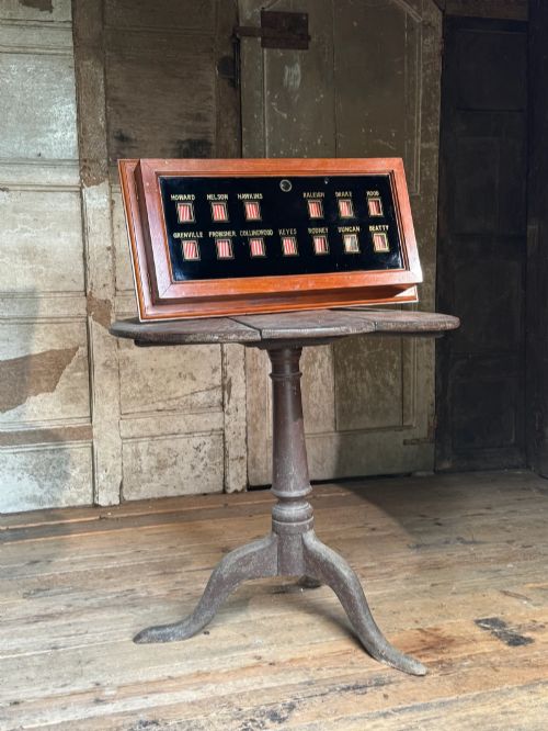 fig 2. ORIGINAL 1930S DOLPHIN SQUARE INDICATOR BOARD, LONDON – ESPIONAGE & POLITICAL HISTORY INTEREST