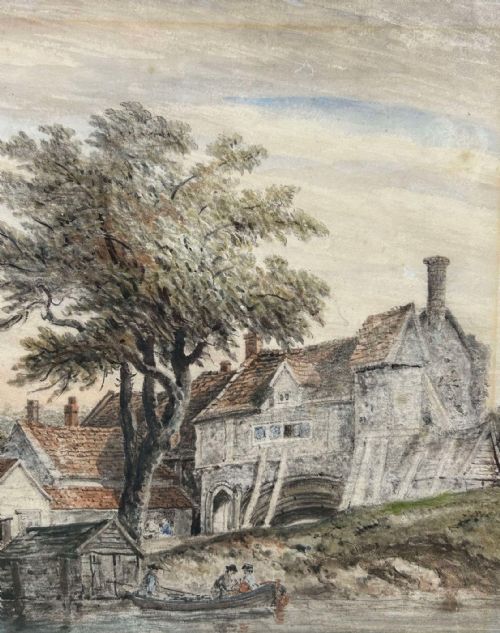 EARLY VICTORIAN PAIR OF RIVERSIDE WATERCOLOURS NORWICH NORFOLK - ADDITIONAL PHOTO 10
