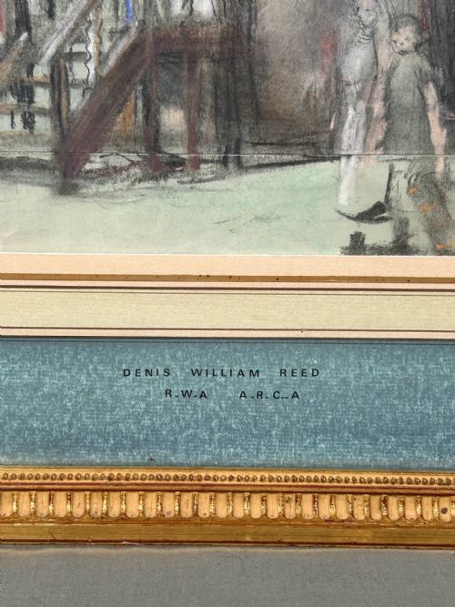 PASTEL DRAWING FUNFAIR HELTER SKELTER BY DENIS WILLIAM REED 19171979 - ADDITIONAL PHOTO 8