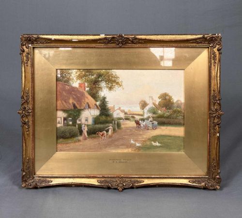WATERCOLOUR PRINCETHORPE WARWICKSHIRE ROBERT HOLLANDS WALKER FL 18821922 - ADDITIONAL PHOTO 9