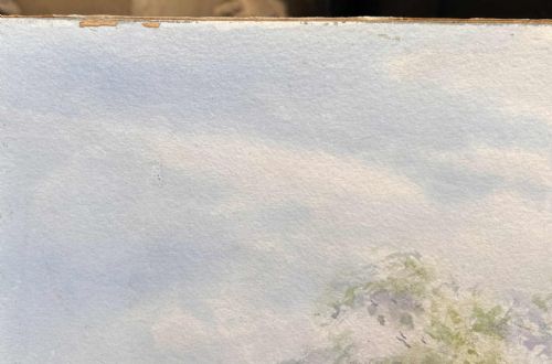 LANDSCAPE WATERCOLOUR BEN RHYDDING YORKSHIRE 1900 BY WILLIAM JOSEPH BOYES - ADDITIONAL PHOTO 3