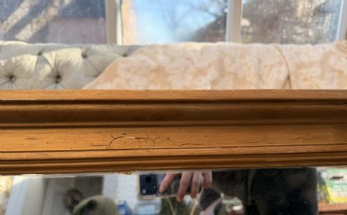 LARGE 19TH CENTURY GILT OVERMANTEL MIRROR - ADDITIONAL PHOTO 7