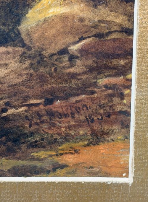 WATERCOLOUR PORTRAIT YOUNG GYPSY GIRL BY HENRY E HOBSON 18201881 - ADDITIONAL PHOTO 3
