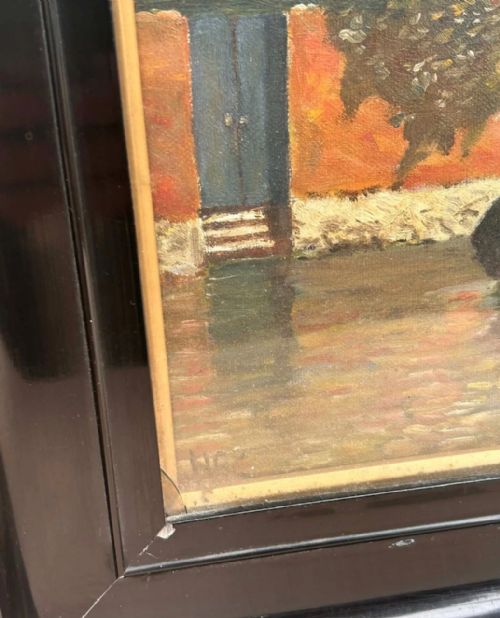 EARLY 20TH CENTURY CITYSCAPE OIL PAINTING VENICE - ADDITIONAL PHOTO 2