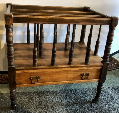 Victorian Walnut Canterbury