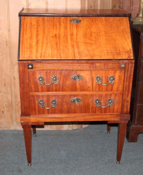 Small Edwardian Satinwood Bureau