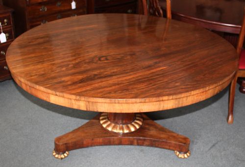 Regency Rosewood Large Round Dining Table